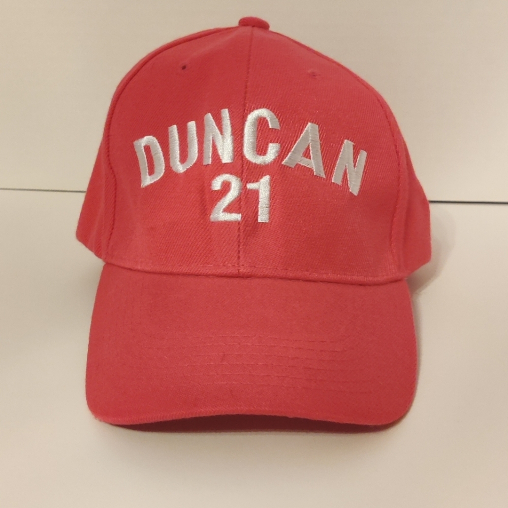 San Antonio Spurs: Tim Duncan #21 hot pink cap